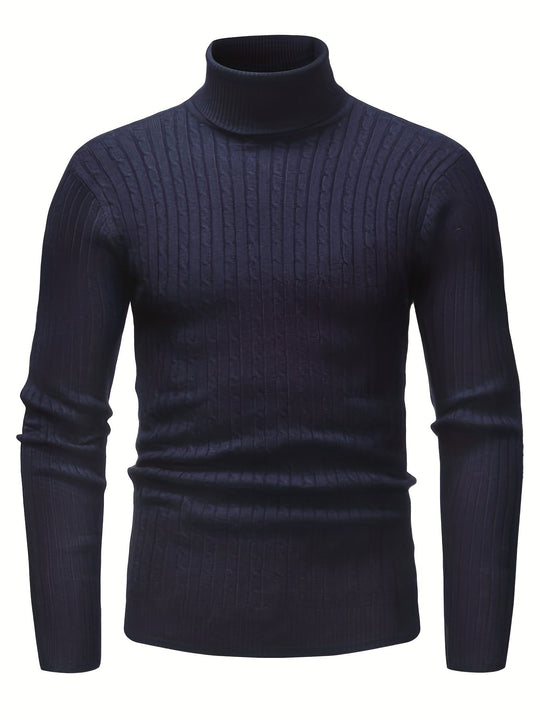 EB | Kabelstrick Rollkragenpullover Weich und Warm Perfekt für Herbst und Winter