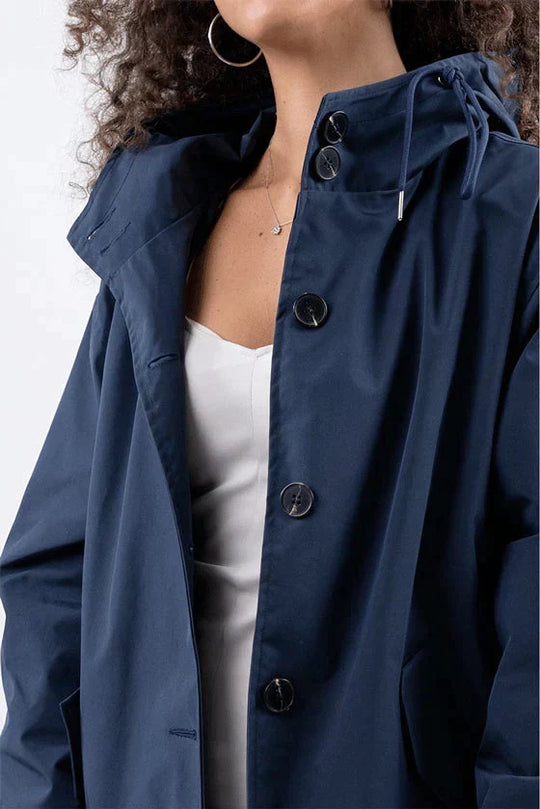 EB Damen Windbreaker Mantel mit Kapuze