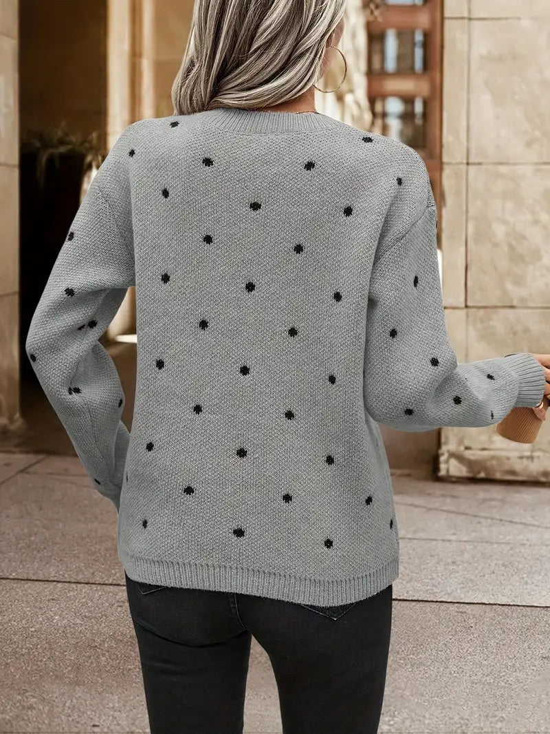 EB | Langarm-Poker-Dot-Pullover