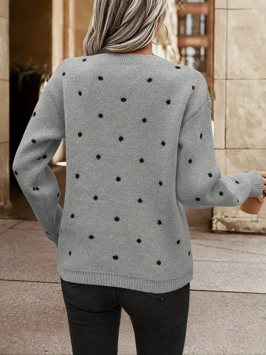 EB | Langarm-Poker-Dot-Pullover