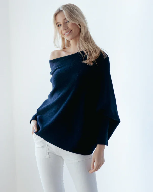 EB | Asymmetrisch Drapierter Pullover