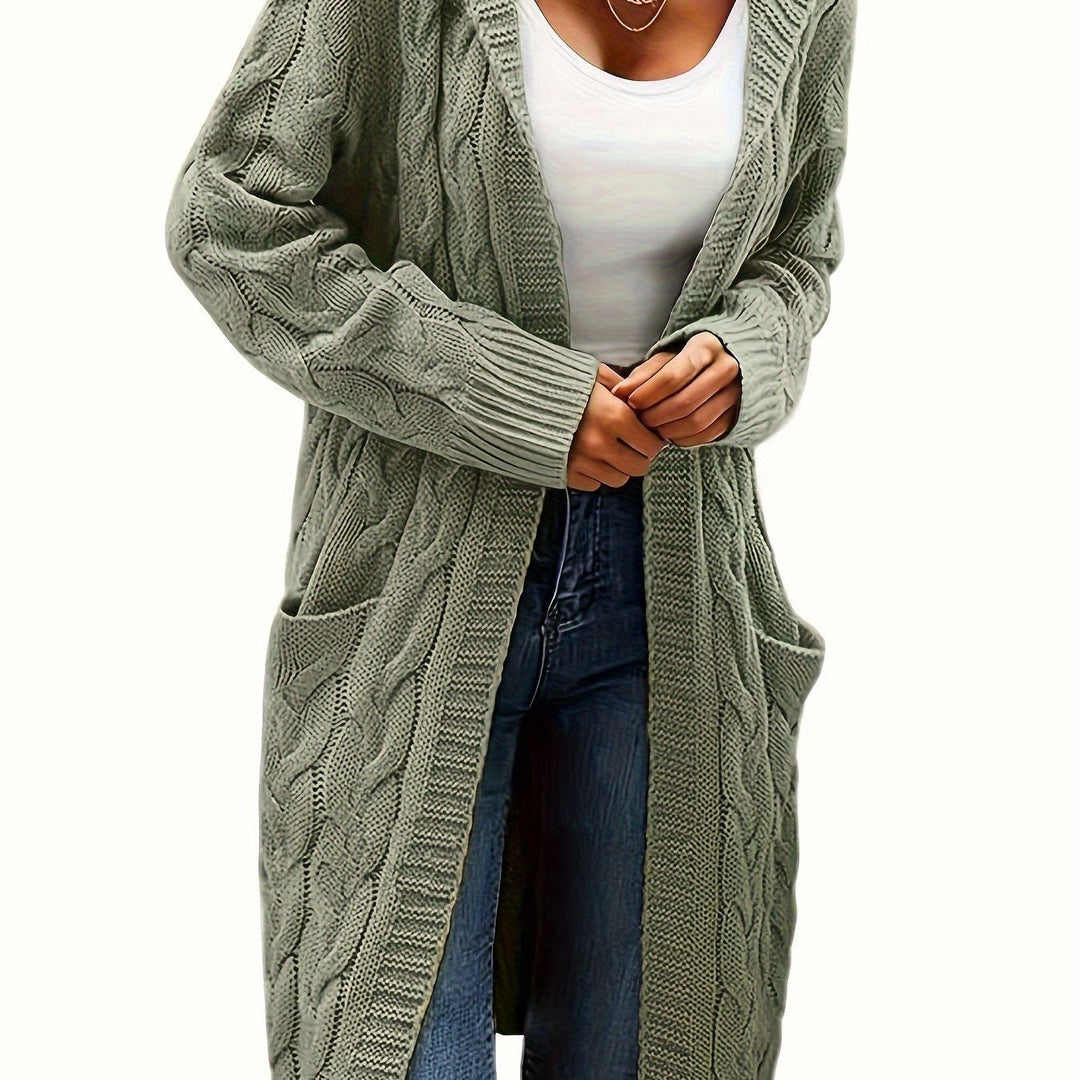 EB | Langstrickjacke mit Kapuze