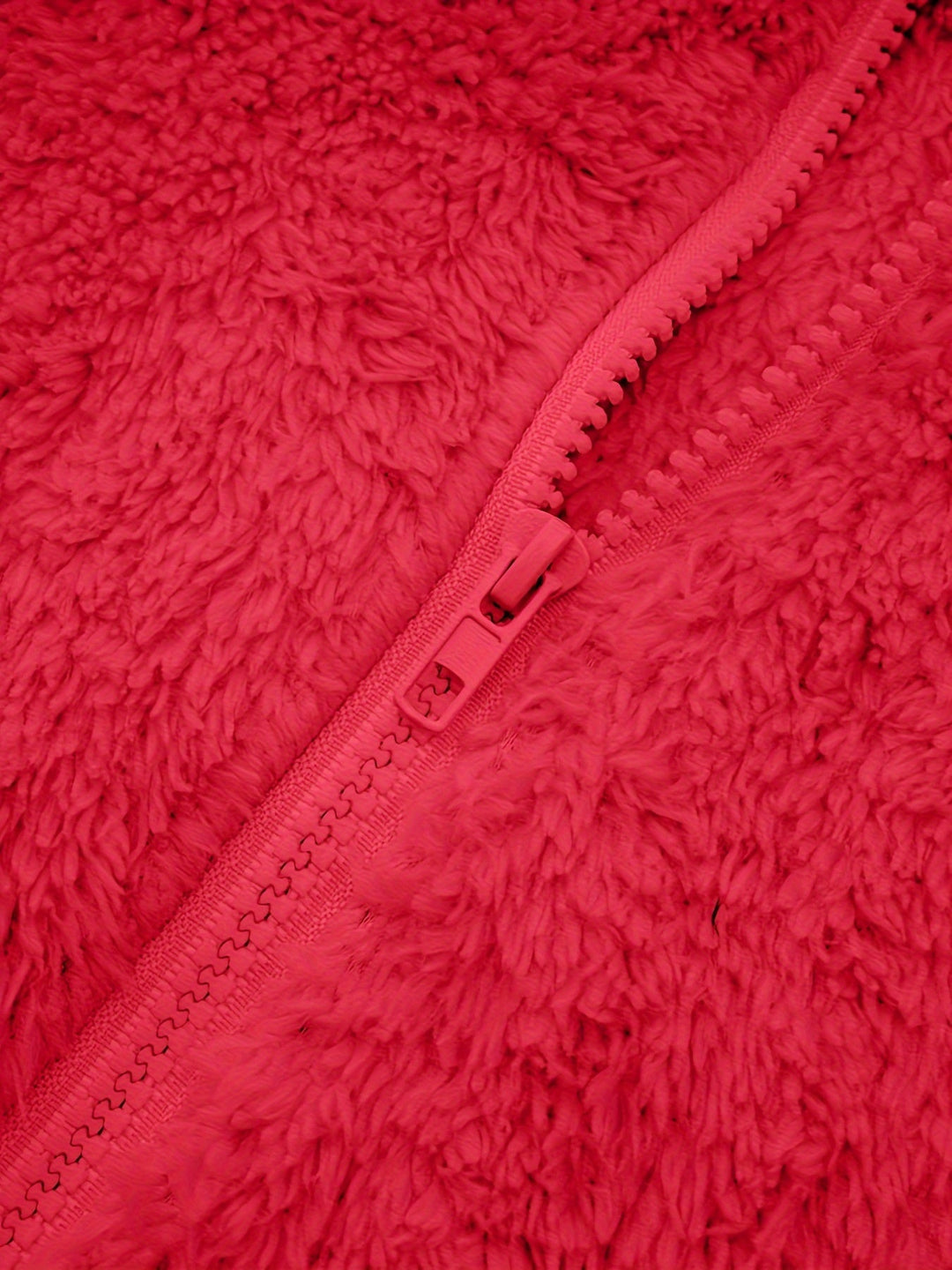 EB | Leichtgewicht Teddyjacke mit Kapuze Polyester Warm und Bequem