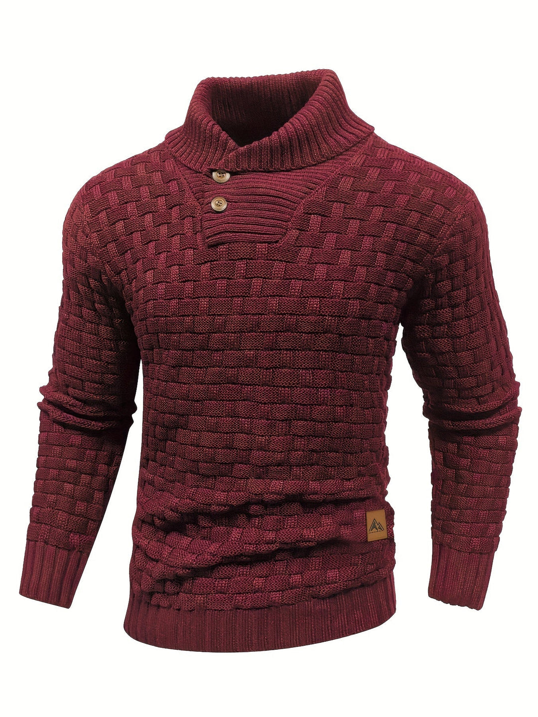 EB | Strickpullover mit Geflochtenem Muster Klassisch und Bequem Perfekt für Den Alltag