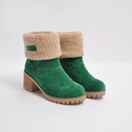 EB | Damen Weiche Wasserdichte Stiefel mit Wollfutter