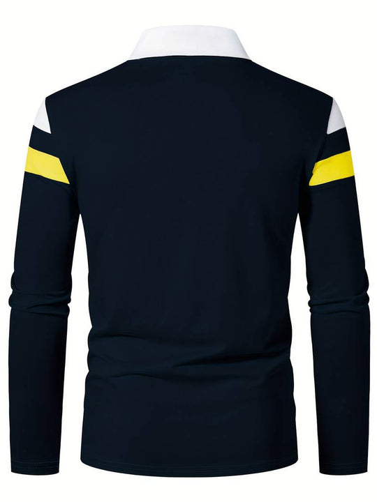 EB – langärmliges poloshirt mit reißverschluss