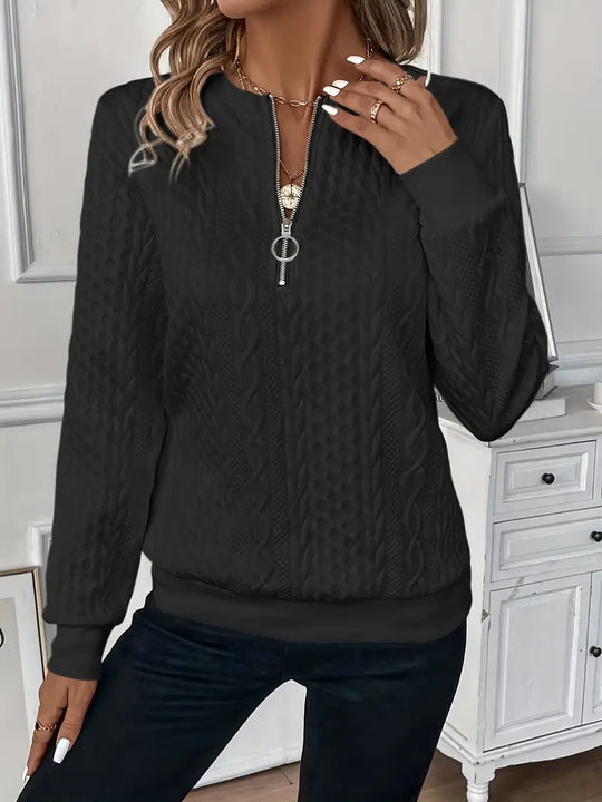 EB | Eleganter Reißverschluss-Pullover für Komfort und Stil