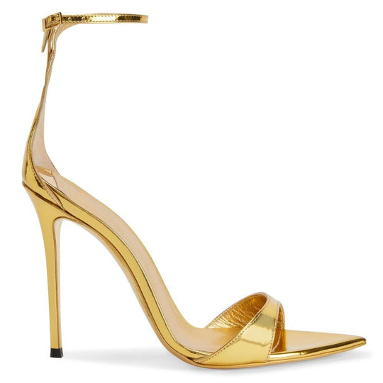 EB | Sommer Neue Spitzzehen Offene Zehen Riemen Stiletto Sandalen Damen