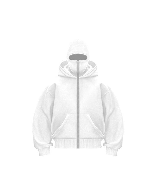 EB | Sweatshirt Mantel mit Doppelkapuze und Reißverschluss