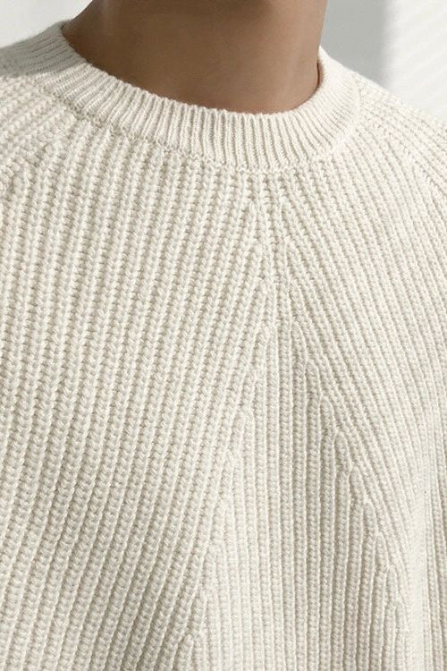 EB | Eleganter Gerippter Pullover für Männer