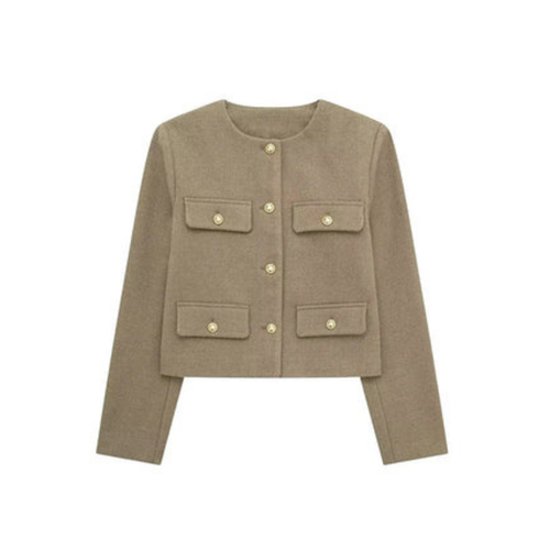 EB | Vintage Blazer mit Langen Ärmeln für Frauen