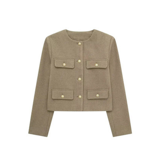 EB | Langarmjacke Vintage Knopfverschluss