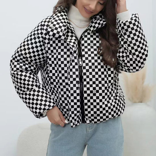 EB | Damen Steppwindbreaker mit Hohem Kragen