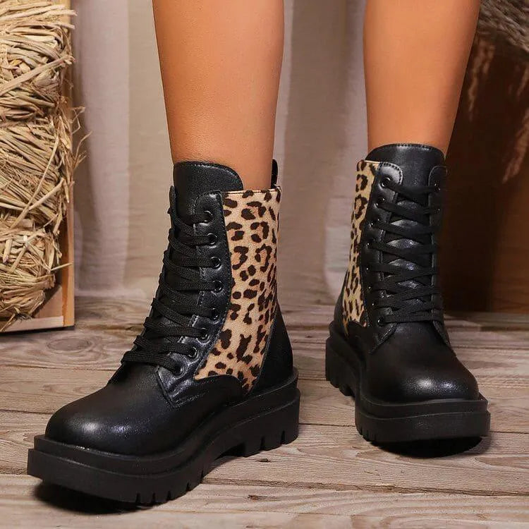 EB | Damen Leoparden Martin Stiefel