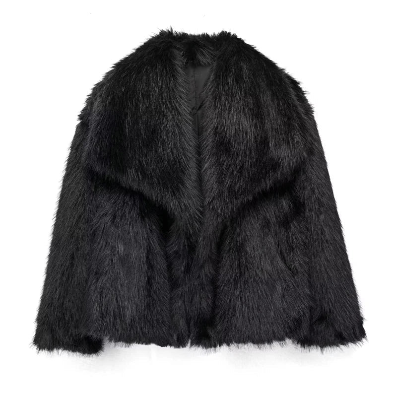 EB | Warme Pelzjacke Für Damen In Stilvollem Design