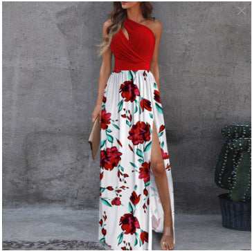 EB | Frühling/Sommer Schulterfreies Kleid für Frauen