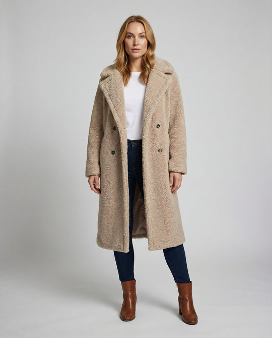 Teddy Kunstfell Mantel Damen | EB