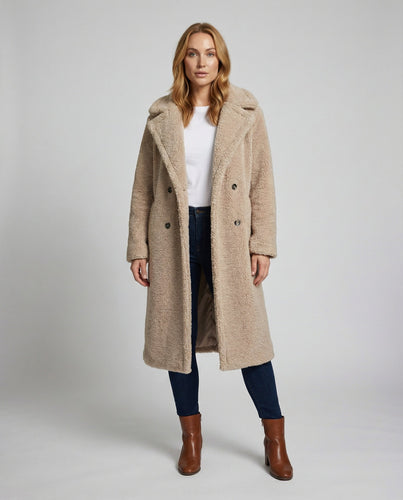 Teddy Kunstfell Mantel Damen | EB