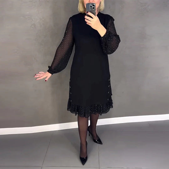 EB | Kleid mit Langen Ärmeln und Punkten