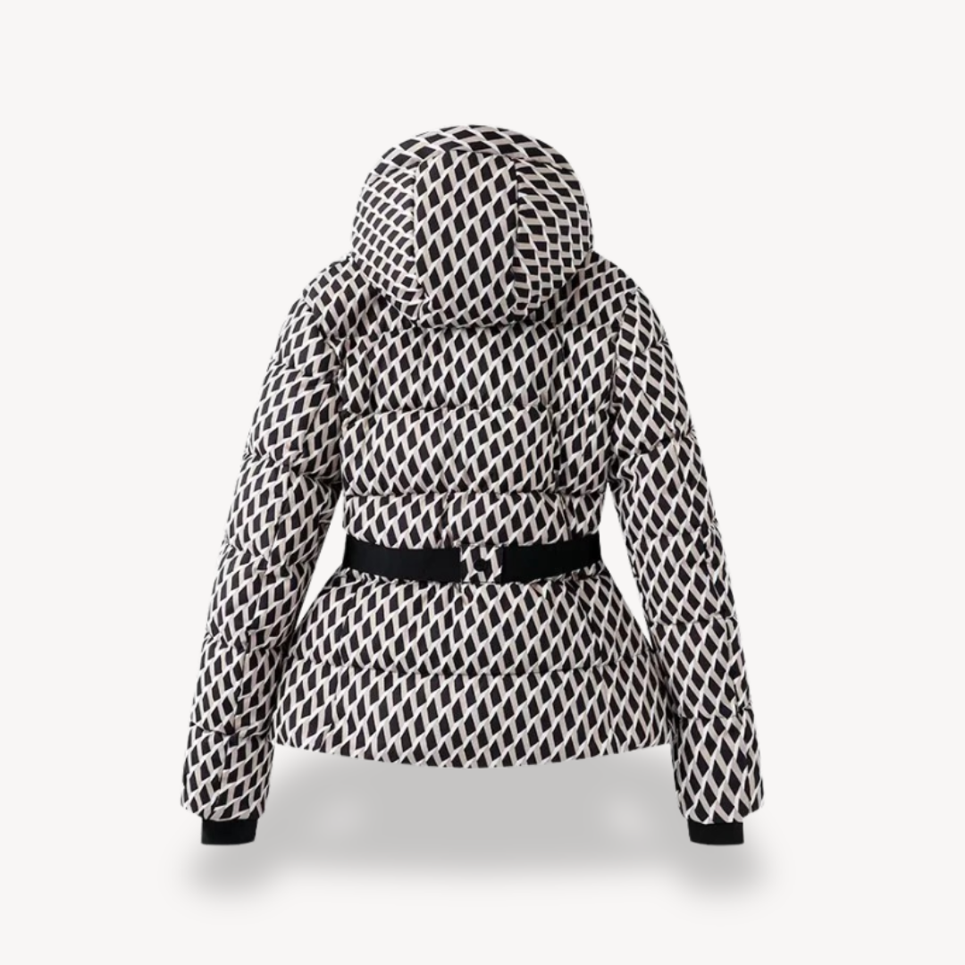 EB | Damen Daunenpufferjacke mit Gürtel