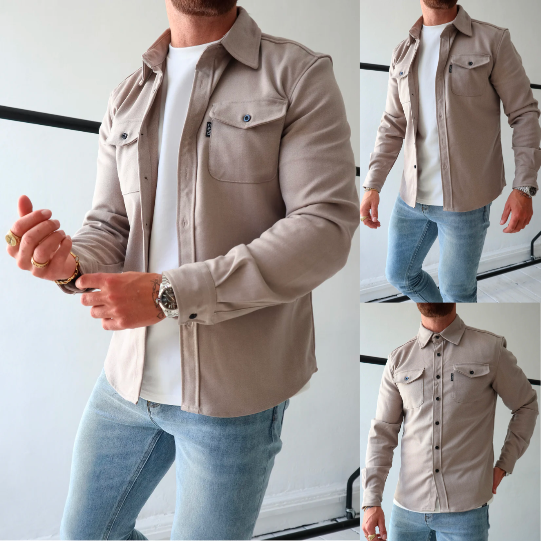 EB | Premium-Jacke mit Knopfverschluss für Herren Stylische und Bequeme Jacke