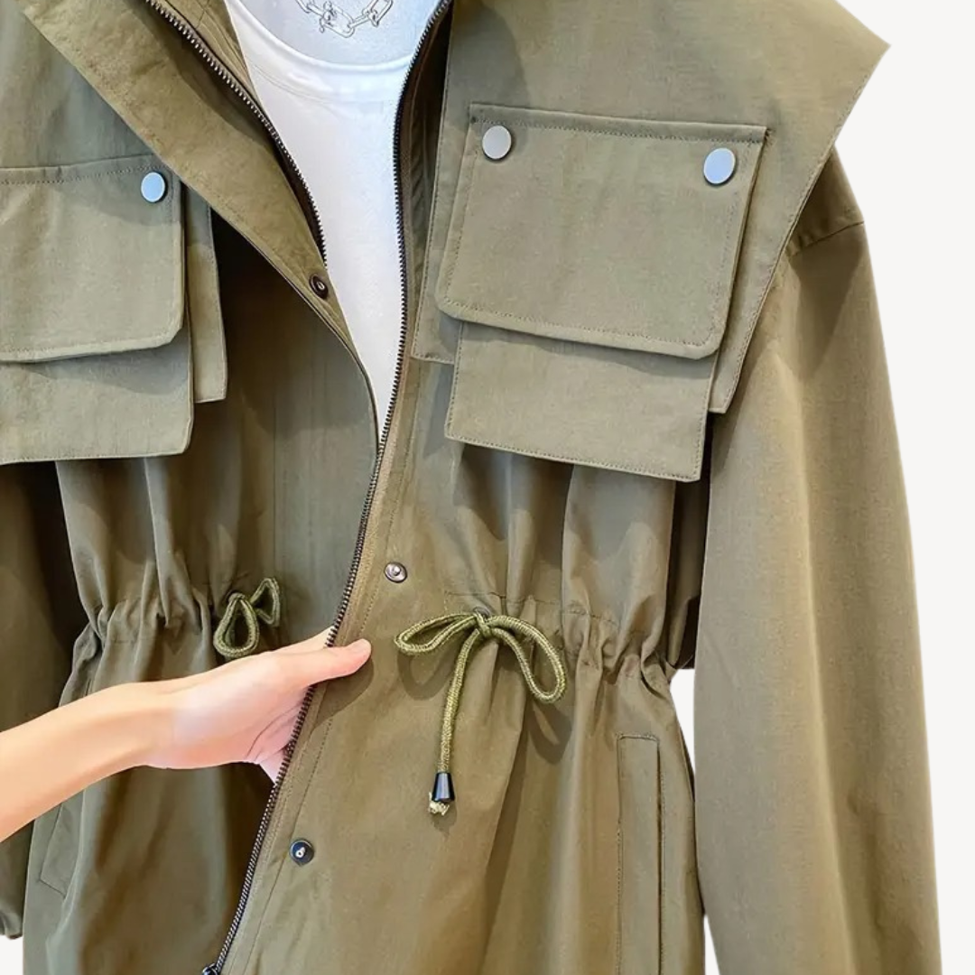 EB | Lässige Utility-Jacke mit Taschen für Frauen