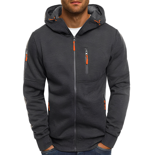 EB | Freizeit Zip-Up Jacke mit Kapuze für Herren