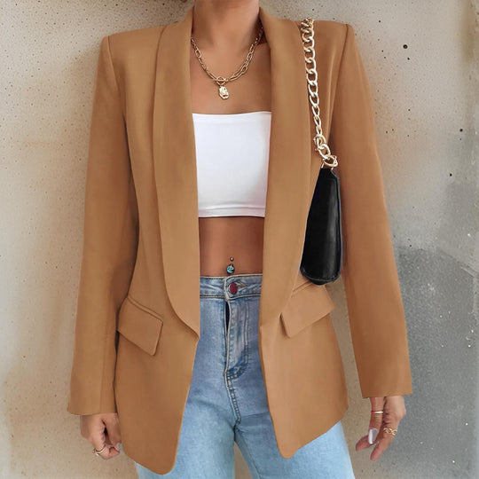 EB | Stylischer Damenblazer Aus Polyester-Baumwolle