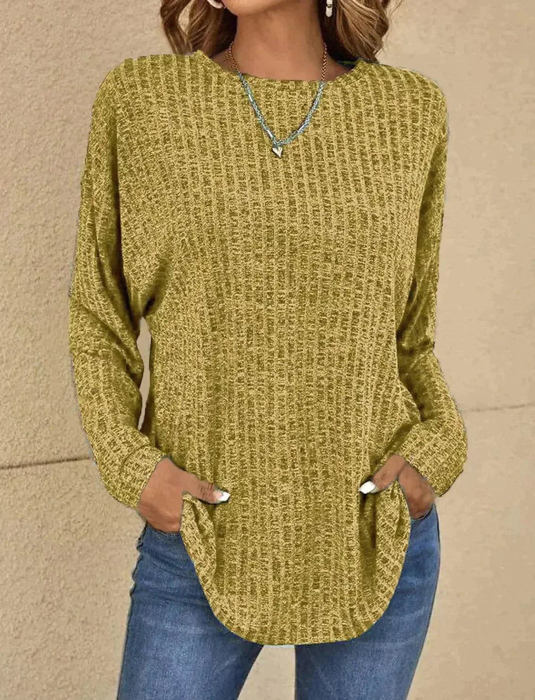EB | Strickpullover Weiches Strick Lässige Passform Lange Ärmel Bequem