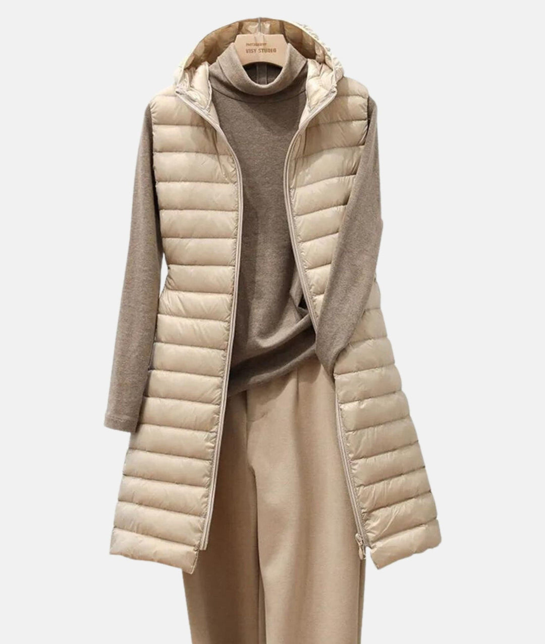 EB | Ärmelloser Mantel Lässiger Zeitloser Stil Ideal für den Winter