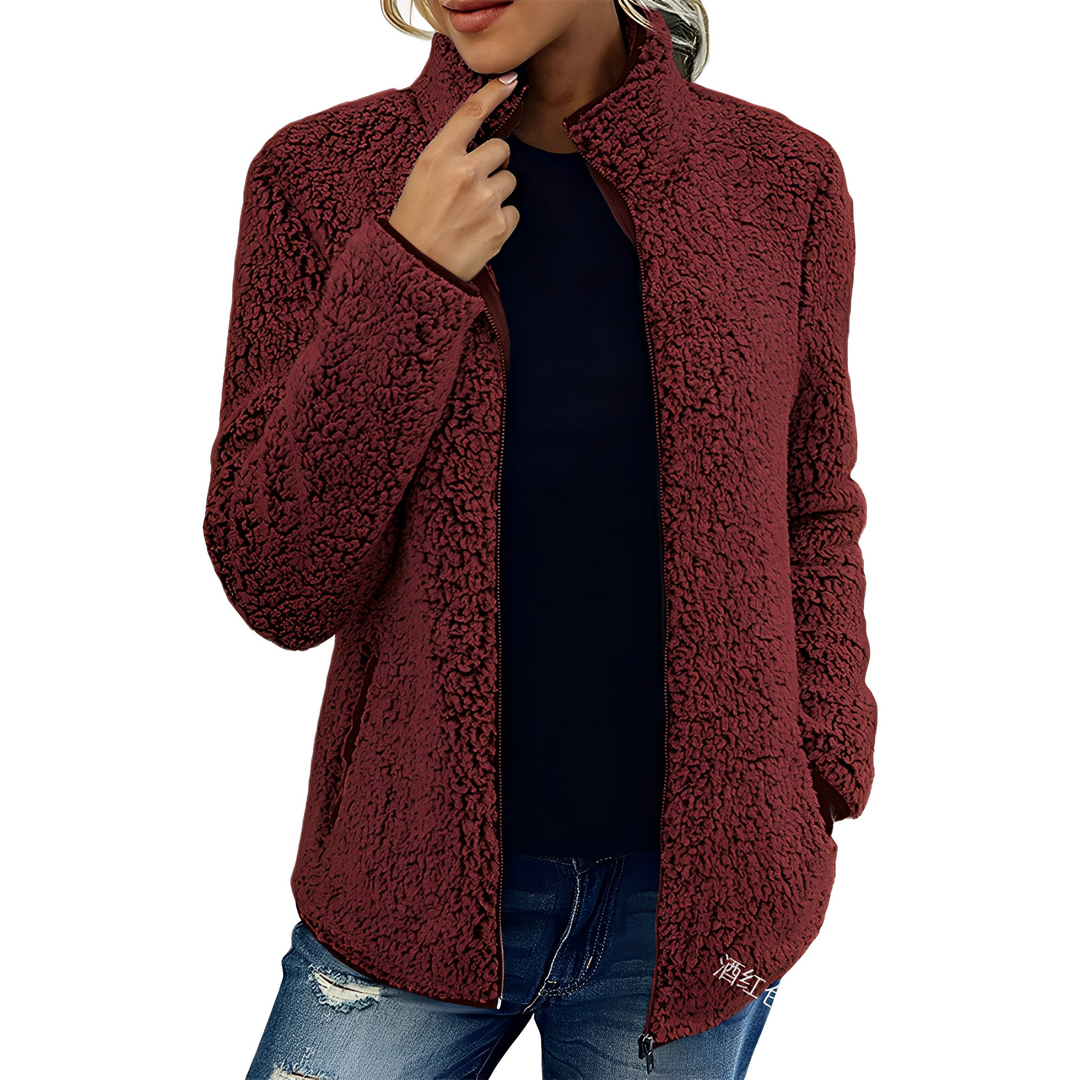 EB | Eleganter Fleece-Veloursmantel für Damen