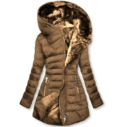 EB | Moderne Winterjacke mit Kapuze für Frauen