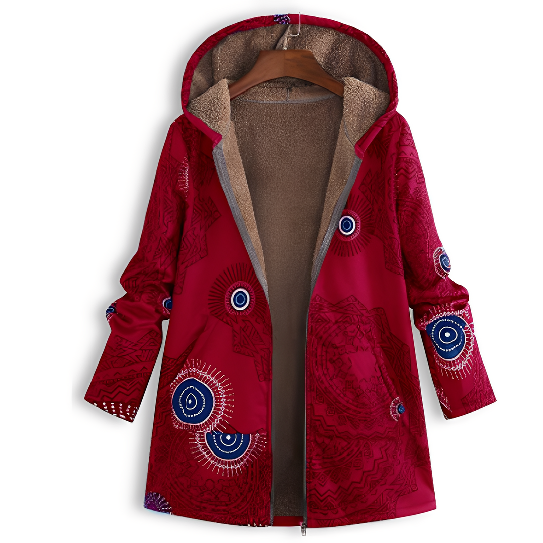 EB | Vintage-Jacke mit Muster für Damen