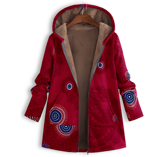 EB | Vintage-Jacke mit Muster für Damen