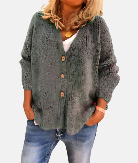 EB | Cardigan Klassischer Zeitloser Stil Ideal für den Herbst