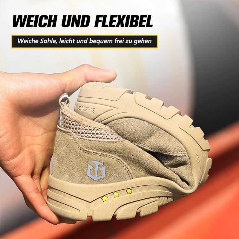 Herren Anti-Smashing Anti-Piercing Big Toe Cap Sicherheitsschuhe Freizeitschutzschuhe EB