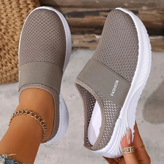 EB | Orthopädische Slip on Damenschuhe mit Klettverschluss