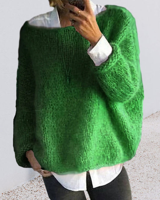EB | Pullover mit Farbdetail Am Nacken