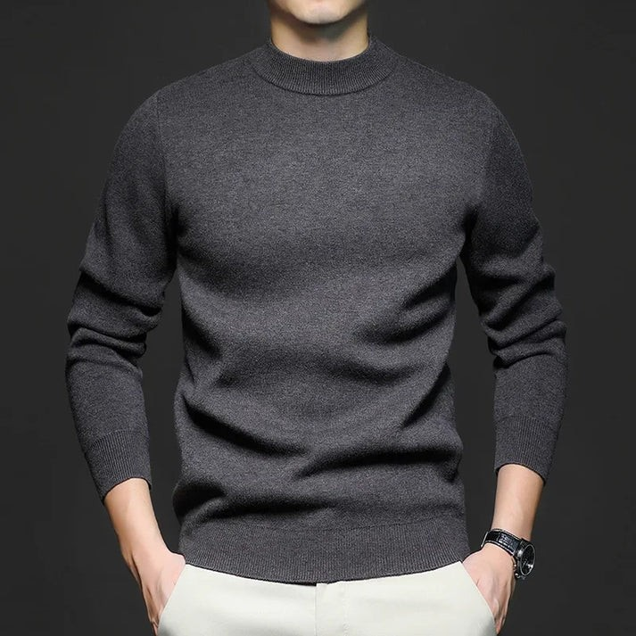 EB | Klassischer Strickpullover Rundhals Zeitloses und Elegantes Aussehen