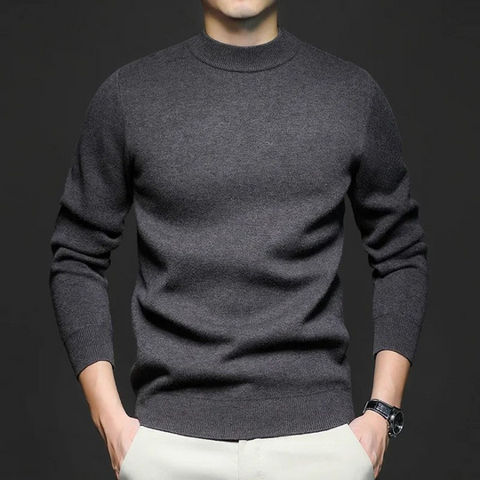 EB | Klassischer Strickpullover Rundhals Zeitloses und Elegantes Aussehen