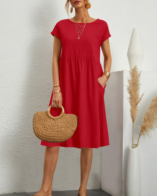 EB Kleid mit Rundhalsausschnitt