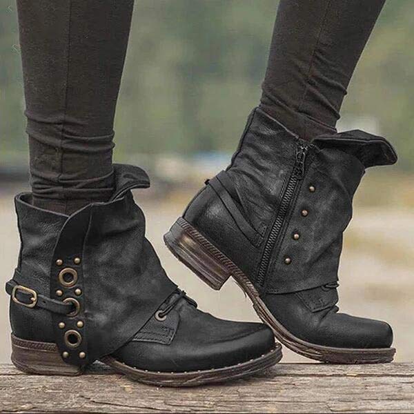 EB | Bequeme Rutschfest Seitenreißverschluss Stiefelette