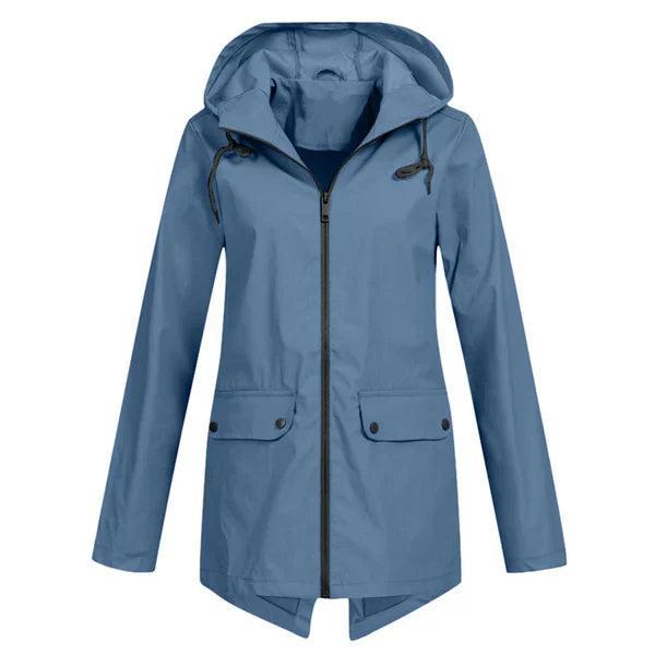 EB | Trendy Damen Regenjacke mit Kapuze