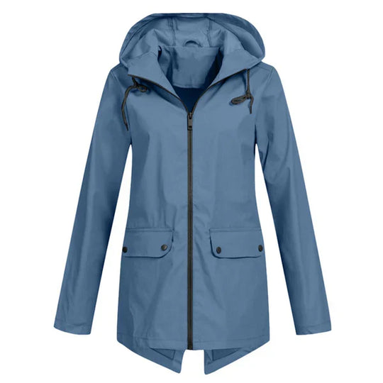 EB | Trendy Damen Regenjacke mit Kapuze