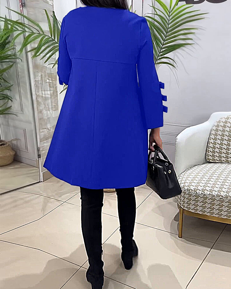 EB | Knielanges Kleid mit Langen Ärmeln