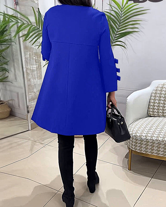 EB | Knielanges Kleid mit Langen Ärmeln