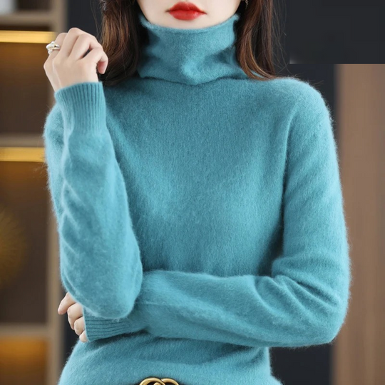 EB | Pullover Damen Weicher Rollkragenpullover, Warm & Luxuriöses Design