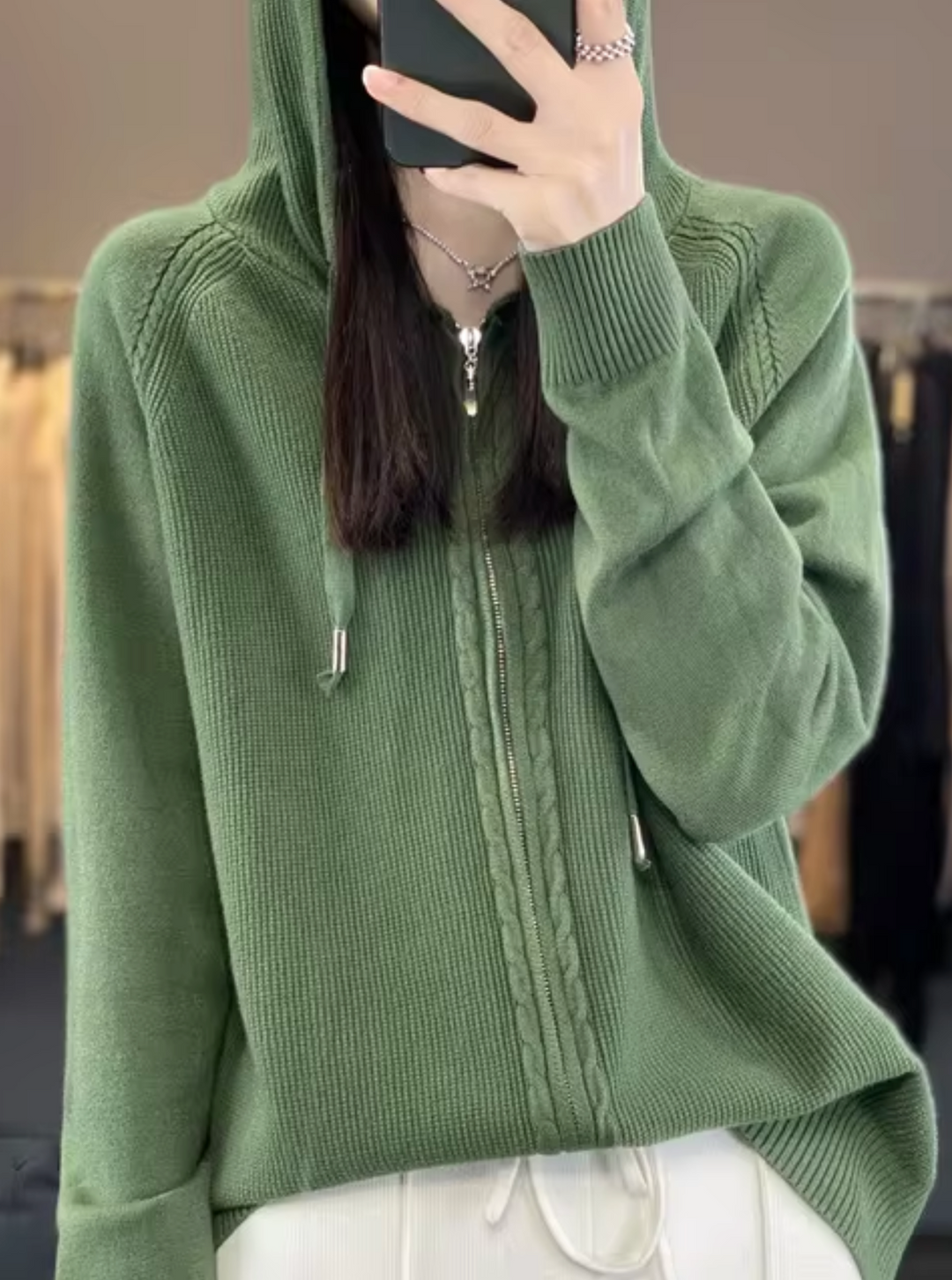 EB | Strickjacke mit Kapuze