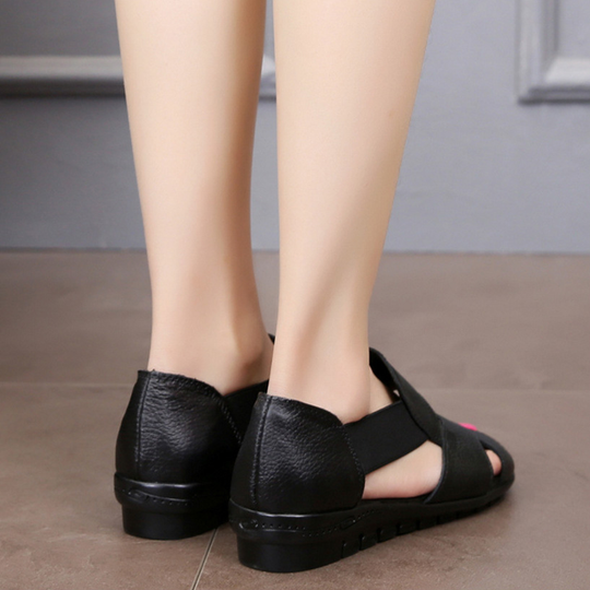 Zeitlose Komfort-Ledersandalen EB
