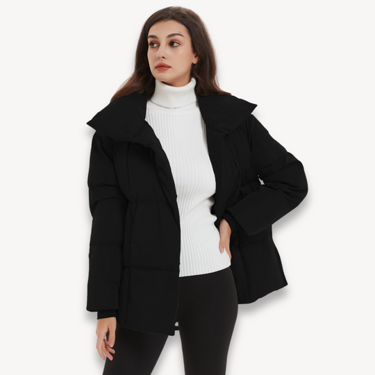 EB | Gurtelter Stepp-Pufferjacke für Frauen